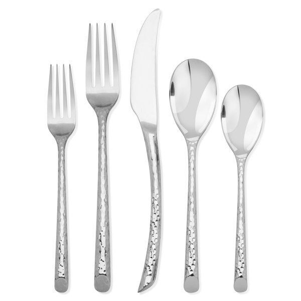 Argent Orfevres™ Olivia Stainless Steel Flatware Set of 20 Wayfair